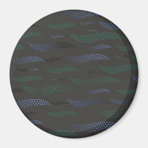 Golven Tijger (gestileerd patroon) 7 Magneet