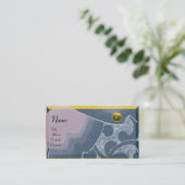 GOLVEN TOPAZ MONOGRAM, blauw zwart geel Visitekaartje (Staand voorkant)