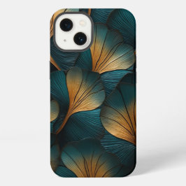 Golven van blauw en goud iPhone 13 hoesje