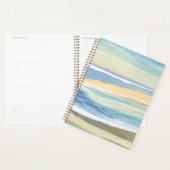 Golven van Blauw | Oceaan Strand Waterverf Planner (Display)