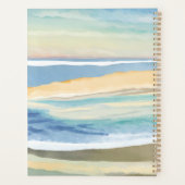 Golven van Blauw | Oceaan Strand Waterverf Planner (Achterkant)
