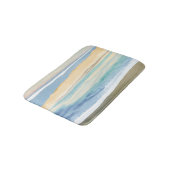 Golven van Blauw | Oceanoever Strand Aquarel Badmat (Gekanteld)