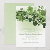 Golven van Clover Uitnodiging (Voorkant / Achterkant)