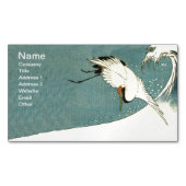  golven van de drijvende kraan visitekaartje magneet (Voorkant)