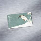  golven van de drijvende kraan visitekaartje magneet (Voorbeeld)