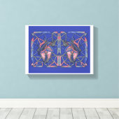Golven van Expressie Abstract Canvas Kunst (Insitu (Houten vloer))