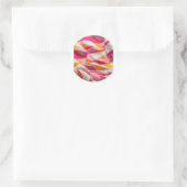 Golven van helder ronde sticker (Tas)