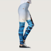 Golven van het Adriatische Zee Maritieme Magische  Leggings (Rechts)
