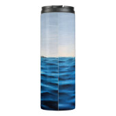 Golven van het Adriatische Zee Maritieme Magische  Thermosbeker (Achterkant)