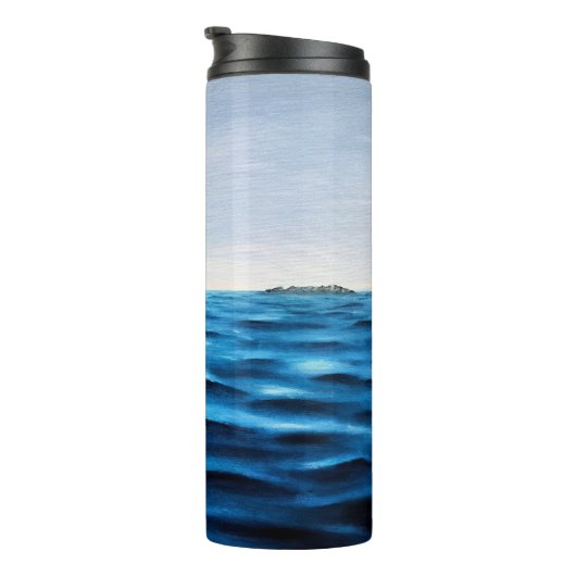 Golven van het Adriatische Zee Maritieme Magische  Thermosbeker (Geroteerd rechts)