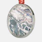 Golven van het meer van Erie Metalen Ornament (Links)