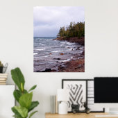 Golven van het superieure meer poster (Thuiskantoor)