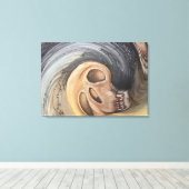 Golven van het verleden canvas afdruk (Insitu (Houten vloer))