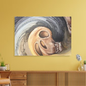 Golven van het verleden canvas afdruk (Insitu (Woonkamer))