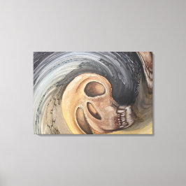 Golven van het verleden canvas afdruk