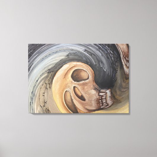 Golven van het verleden canvas afdruk (Voorkant)