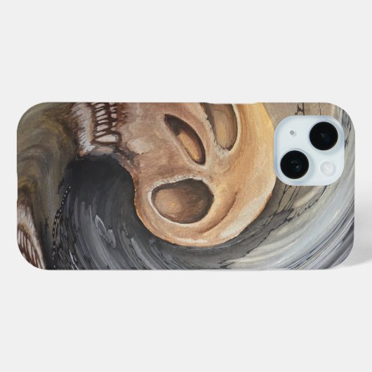 Golven van het verleden Case-Mate iPhone case (Achterkant (horizontaal))