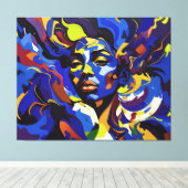 Golven van het Zelf Canvas Afdruk (Insitu (Houten vloer))