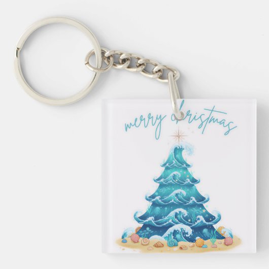 golven van kerst sleutelhanger (voorkant)