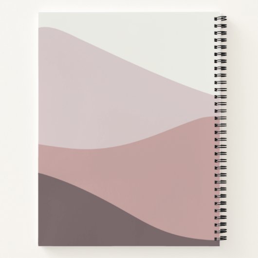 Golven van Mauve Notitieboek (Achterkant)