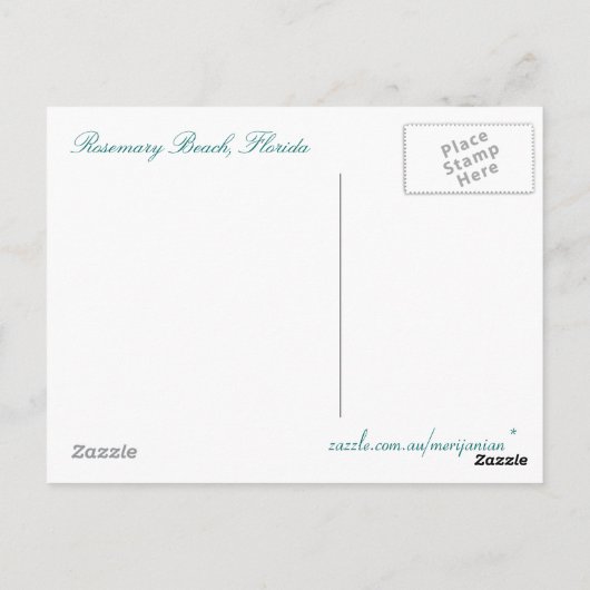 Golven van rozemarijn briefkaart (Achterkant)