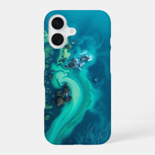 Golven van rust: een vredig Uitzicht iPhone 16 Hoesje