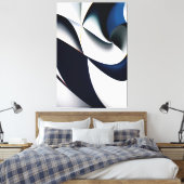 Golven van sereniteit canvas afdruk (Insitu (Slaapkamer))