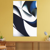 Golven van sereniteit canvas afdruk (Insitu (Woonkamer))