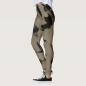 Golven van Tan en Bruin Design Leggings (Links)