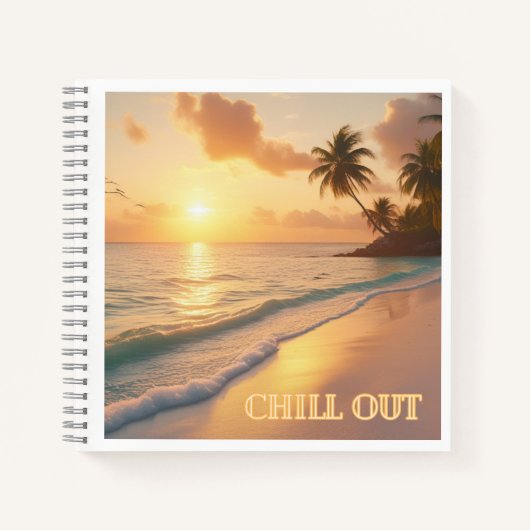 Golven van verandering - Chill Out Sunrise Journal Notitieboek (Voorkant)
