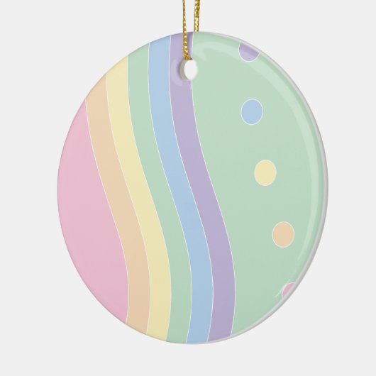 Golven van verrukking (Flow) Keramisch Ornament (Links)