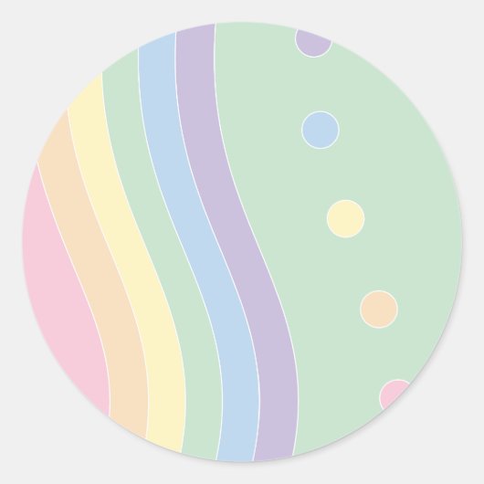 Golven van verrukking (Flow) Ronde Sticker (Voorkant)