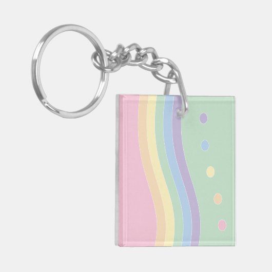 Golven van verrukking (Flow) Sleutelhanger (Voorkant Links)