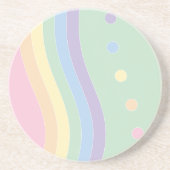 Golven van verrukking (Flow) Zandsteen Onderzetter (Voorkant)