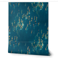 Golven van vinylbehang