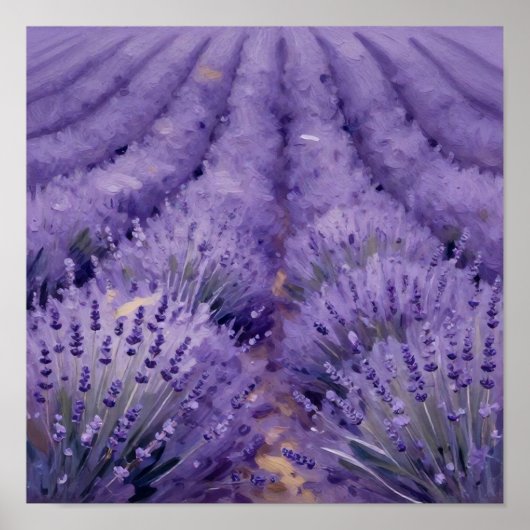 Golven van Violet: Een Impressionistische Studie v Poster (Voorkant)