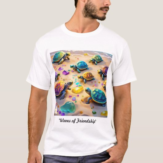 "Golven van vriendschap" T-shirt (Voorkant)