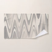 Golven van witte schoppentextuur bad handdoek (Handdoek)