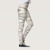 Golven van witte schoppentextuur leggings (Rechts)