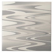 Golven van witte schoppentextuur tegeltje (Voorkant)