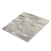 Golven van witte schoppentextuur tegeltje (Zijkant)