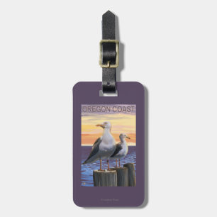 Golven van Zee van oregonkusten Bagagelabel
