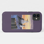Golven van Zee van oregonkusten Case-Mate iPhone Case (Achterkant (horizontaal))