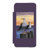 Golven van Zee van oregonkusten Incipio iPhone Portemonnee Hoesje (Voorkant Agenda)