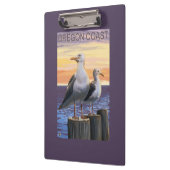 Golven van Zee van oregonkusten Klembord (Links)