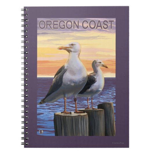 Golven van Zee van oregonkusten Notitieboek (Voorkant)