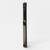 Golven van zwart en bruin Case-Mate iPhone case (Achterkant/links)