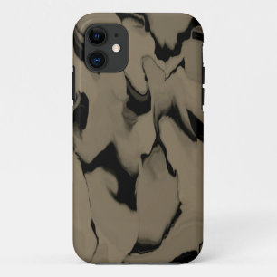 Golven van zwart en bruin Case-Mate iPhone case