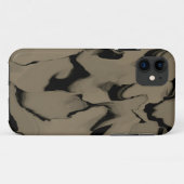 Golven van zwart en bruin Case-Mate iPhone case (Achterkant (horizontaal))
