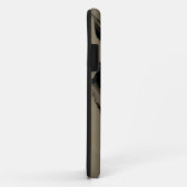 Golven van zwart en bruin Case-Mate iPhone case (Achterkant/rechts)